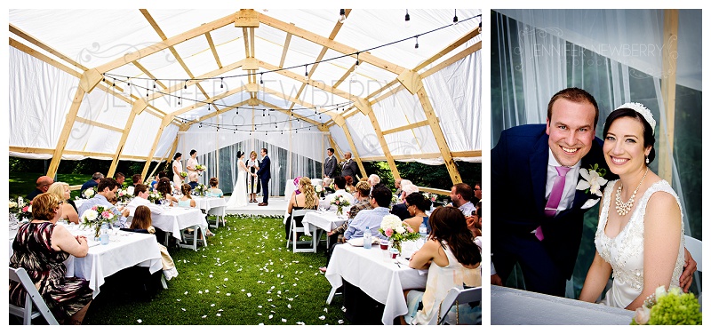 Mount Albert backyard wedding ceremony by www.jnphotography.ca