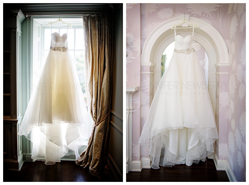 Estates of Sunnybrook McLean House. Hanging wedding dress by www.jnphotography.ca @filemanager