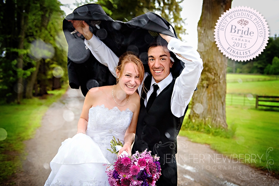 Rainy Aurora wedding photo by Aurora wedding photographer www.jnphotography.ca @filemanager