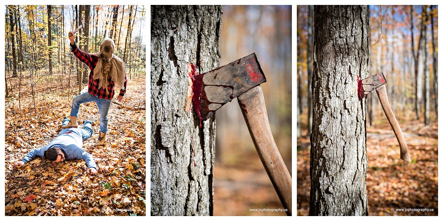 Horror Themed Engagement photos by Newmarket engagement photographer www.jnphotography.ca @filemanager